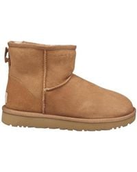 UGG - Classic Mini Ii Logo-Patch Ankle Boots - Lyst