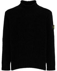 Stone Island - Cotton Chenille Crewneck Sweater - Lyst