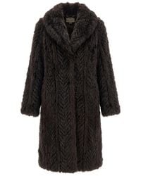 Gucci - Soft Long Shearling Coat - Lyst
