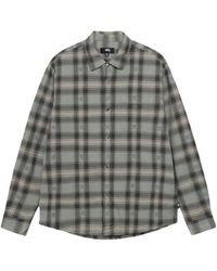 Stussy - Motif Plaid Shirt - Lyst