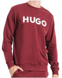 BOSS - Logo-Print Crew-Neck Sweater - Lyst