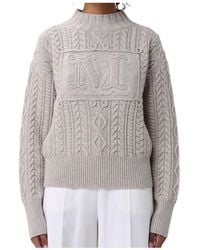 Max Mara - Miranda Crewneck Knitted Jumper - Lyst