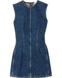 Agolde - Barton Denim Mini Dress - Lyst