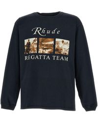 Rhude - Logo Printed Long Sleeve T-Shirt - Lyst