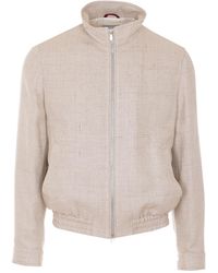 Brunello Cucinelli - Stand-Collar Zip Jacket - Lyst