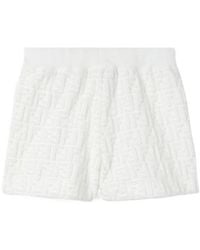 Fendi - Terry Baby Bermuda Shorts With Logo - Lyst