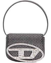 DIESEL - 1 Dr Embellished Denim Shoulder Bag - Lyst
