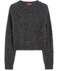 Max Mara - Studio Crasso Crewneck Ribbed Jumper - Lyst