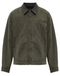 Rag & Bone - Contrast Collar Zip Jacket - Lyst