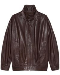 Arma - Paula High Neck Leather Jacket - Lyst