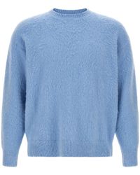 Roberto Collina - Textured Crewneck Knitted Sweater - Lyst