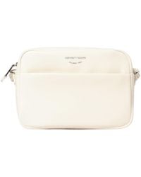 Emporio Armani - Logo-Detail Leather Crossbody Bag - Lyst