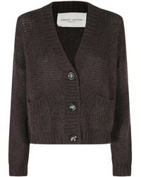 Roberto Collina - Chunky Knit V-Neck Cardigan - Lyst