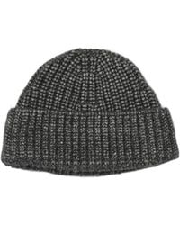 ZEGNA - Ribbed Beanie Hat - Lyst