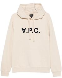 A.P.C. - Logo-Detailed Hoodie - Lyst