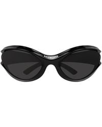 Balenciaga - Eyewear Geometric Frame Sunglasses - Lyst
