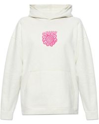 Ganni - Logo-Appliqué Long-Sleeved Hoodie - Lyst