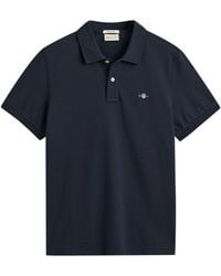 GANT - Logo Short Sleeve Polo Shirt - Lyst