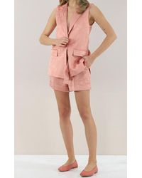 Twinset - Leaf-Print Single-Breasted Waistcoat - Lyst