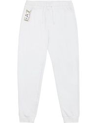 EA7 - Logo Printed Sweatpants - Lyst