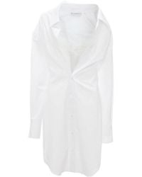 JW Anderson - Jw Anderson Collared Button-Up Shirt Dress - Lyst
