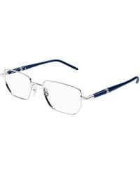 Montblanc - Eyewear Rimless Rectangle Glasses And Frames - Lyst
