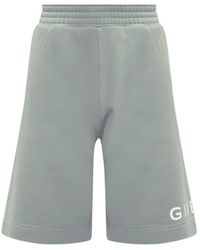 Givenchy - Logo Printed Elastic Waist Shorts - Lyst