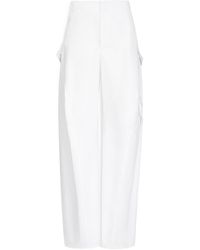 Alaïa - Alaïa High-Waist Wide-Leg Pants - Lyst
