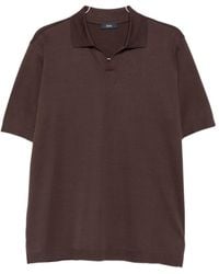 Herno - Skipper Open-Neck Polo Shirt - Lyst