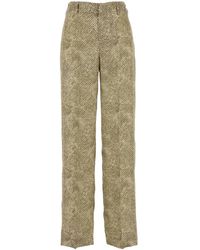 Pt Pantaloni - Pt Torino Patterned Wide Leg Pants - Lyst