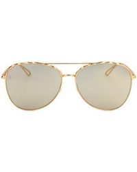 Elie Saab - Aviator-Frame Sunglasses - Lyst