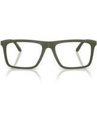 Emporio Armani - Rectangular Frame Glasses - Lyst