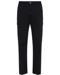 Stone Island - Logo Patch Cargo Pants - Lyst