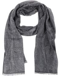 Etro - Paisley Printed Frayed-Edge Scarf - Lyst