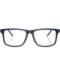 Emporio Armani - Rectangular Frame Glasses - Lyst