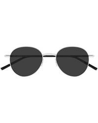 Saint Laurent - Eyewear Round Frame Sunglasses - Lyst
