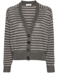 Brunello Cucinelli - Sequin-Embellished Cotton Cardigan - Lyst