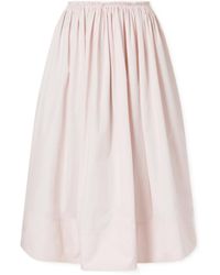 Gabriela Hearst - Shiva Gathered Cotton-Poplin Maxi Skirt - Lyst