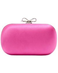 Self-Portrait - Satin Clutch Bag - Lyst