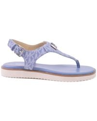 Michael Kors - Logo Flat Sandals - Lyst