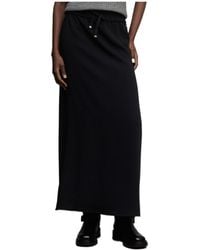 Herno - Straight Hem Drawstring Maxi Skirt - Lyst