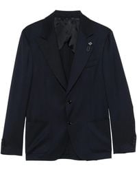 Lardini - Single-Breasted Patch-Pocket Blazer - Lyst
