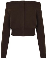 Tom Ford - Open Neck Shrunken Cardigan - Lyst