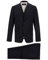 DSquared² - Single Breasted Pinstriped Three-Piece Suit - Lyst