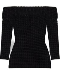 Isabel Marant - Off-Shoulder Knitted Top - Lyst