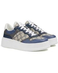 Gucci - Chunky Canvas & Leather Low-top Sneakers - Lyst