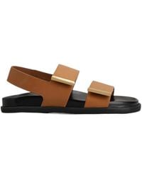 Tod's - Leather Slingback Sandals - Lyst