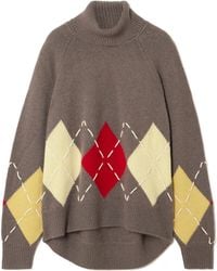 arch4 - Courchevel Embroidered Argyle Cashmere Sweater - Lyst