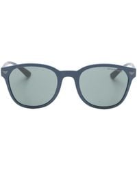 Emporio Armani - Oval-Frame Sunglasses - Lyst