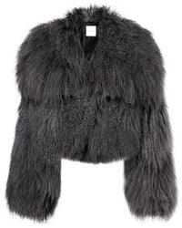 The Attico - Shearling Jacket - Lyst
